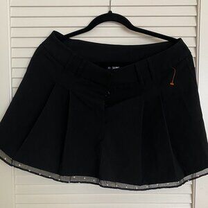 NWT Divided/H&M black skirt with sheer trim/polka dot size 8